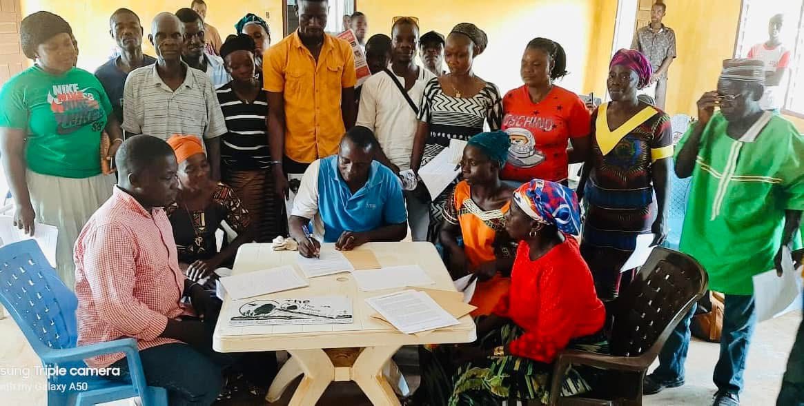  Training of the Sehyi, Zor and Blei Community Forests residents.