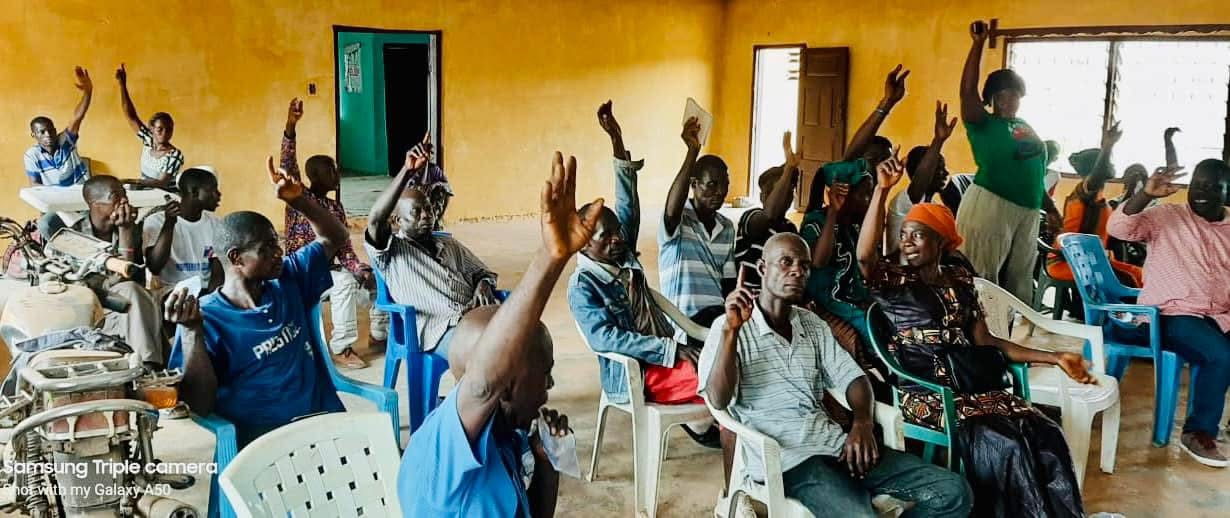  Training of the Sehyi, Zor and Blei Community Forests residents.